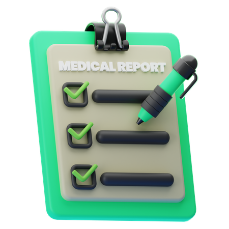 Informe médico  3D Icon