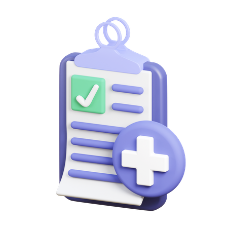 Informe médico  3D Icon