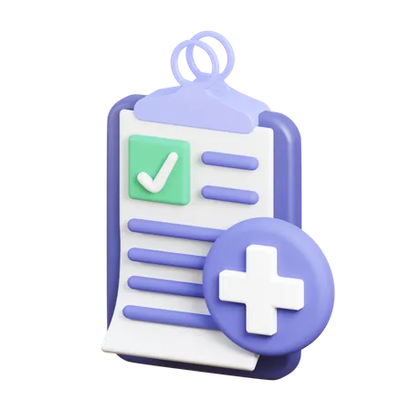 Informe médico  3D Icon