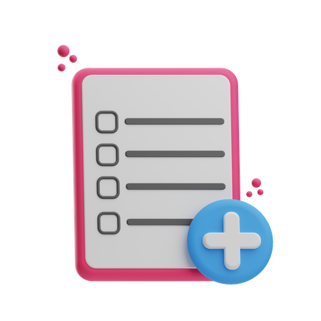 Informe médico  3D Icon