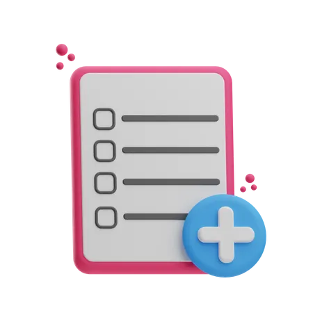 Informe médico  3D Icon
