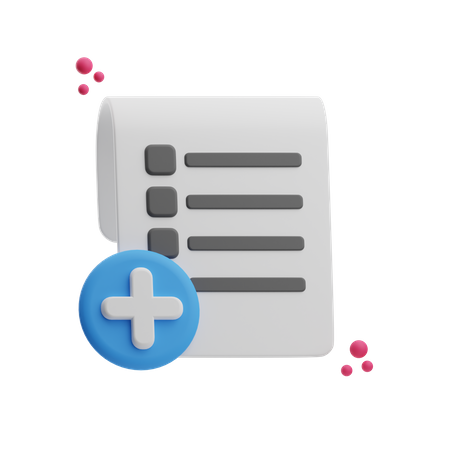 Informe médico  3D Icon