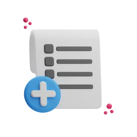 Informe médico  3D Icon