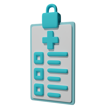 Informe médico  3D Icon