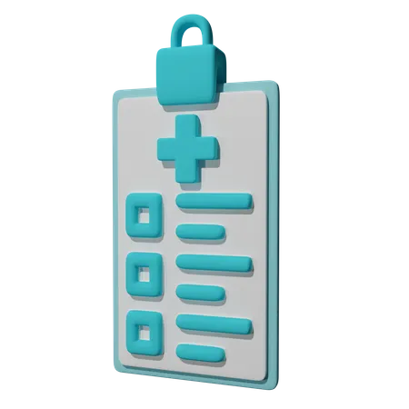 Informe médico  3D Icon