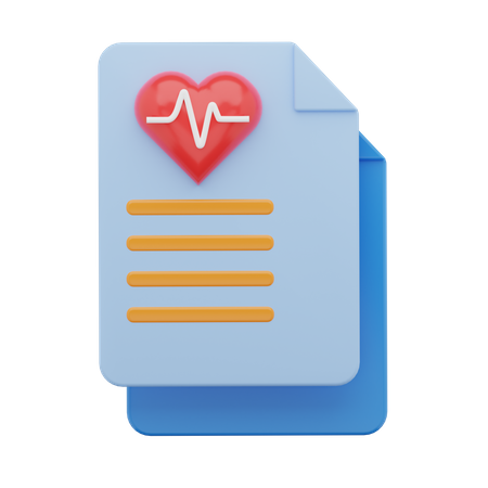 Informe médico  3D Icon