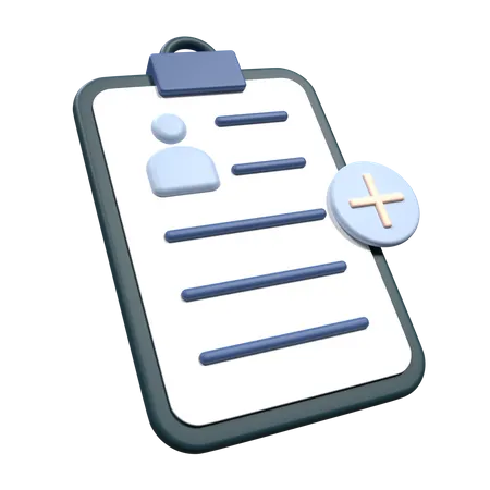 Informe médico  3D Icon