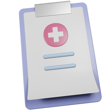 Informe médico  3D Icon