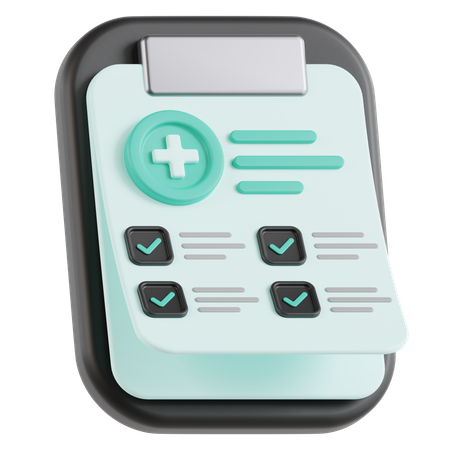 Informe médico  3D Icon