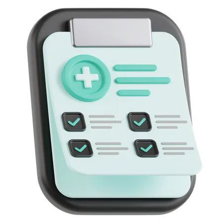 Informe médico  3D Icon