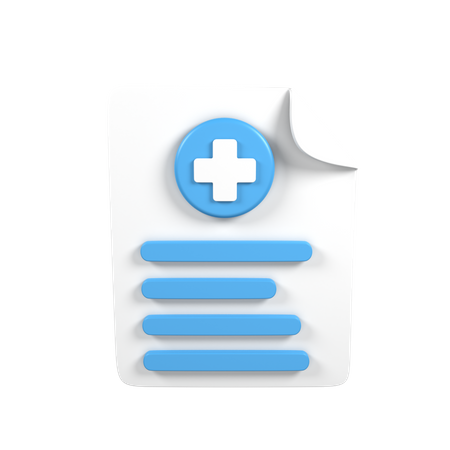 Informe médico  3D Icon