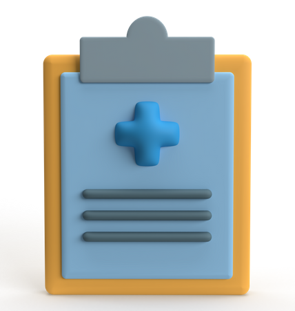 Informe médico  3D Icon