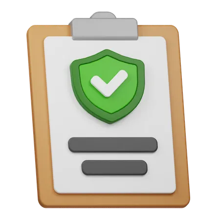 Protección de informes  3D Icon