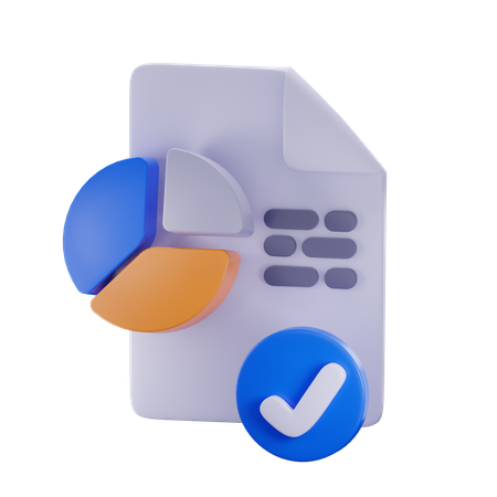 Informes y análisis  3D Icon