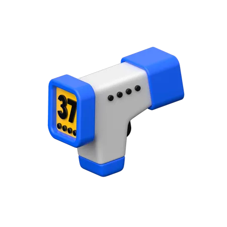 赤外線温度計  3D Icon