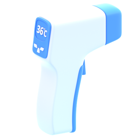 Infrared Thermometer  3D Icon