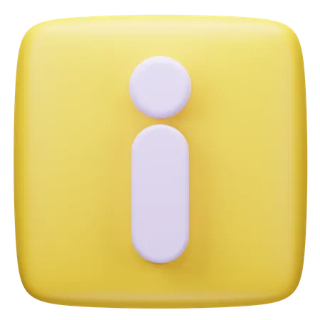 Infromation  3D Icon