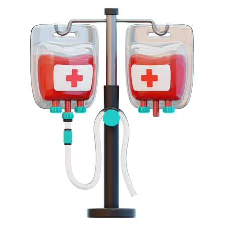 Infusão de sangue  3D Icon