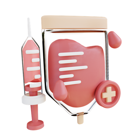 Infusão de sangue  3D Icon