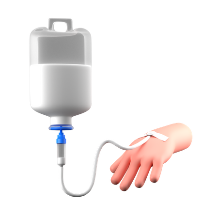 Infusão na mão  3D Icon