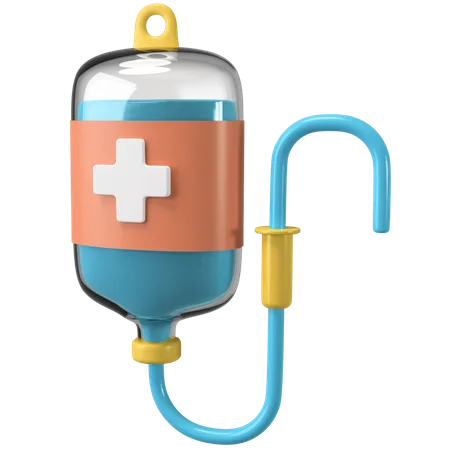 Infusion 3 D Icon 3D Illustration