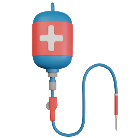 Infusion Blood And Vitamin Rendering With High Resolution Medical Illustration 3D Icon