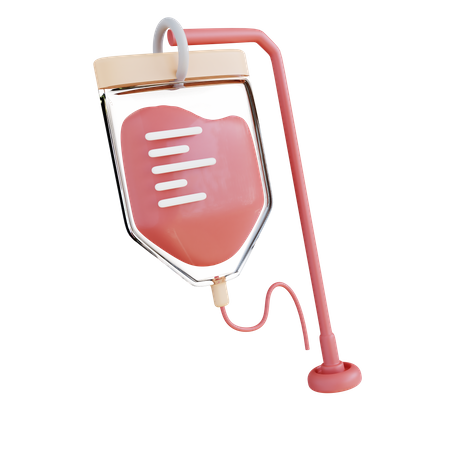 Infusion Blood Bag  3D Icon