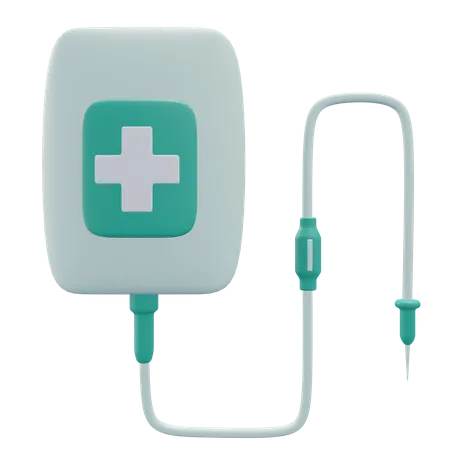 Infusion Medical Icon Illustration 3D Icon