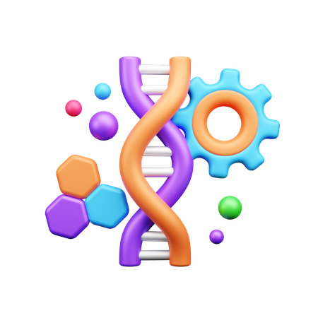 Ingeniería genética  3D Icon
