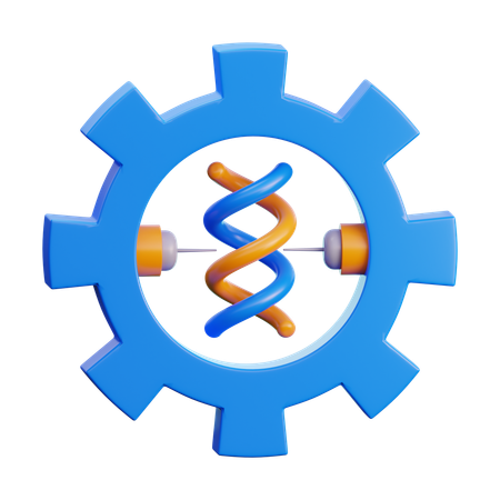 Ingeniería genética  3D Icon