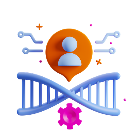 Ingeniería genética  3D Icon