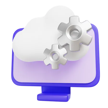 Ingénierie cloud  3D Icon