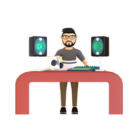 Ingeniero de sonido  3D Icon