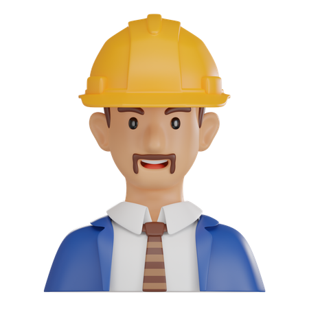 Ingénieur  3D Icon