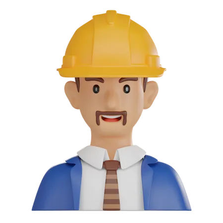 Ingénieur  3D Icon