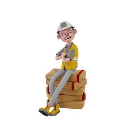 Ingénieur  3D Illustration