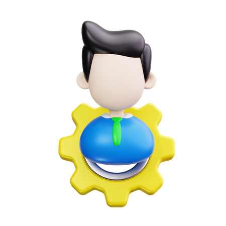 Ingénieur  3D Icon