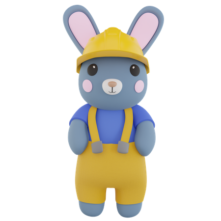 Lapin ingénieur  3D Icon