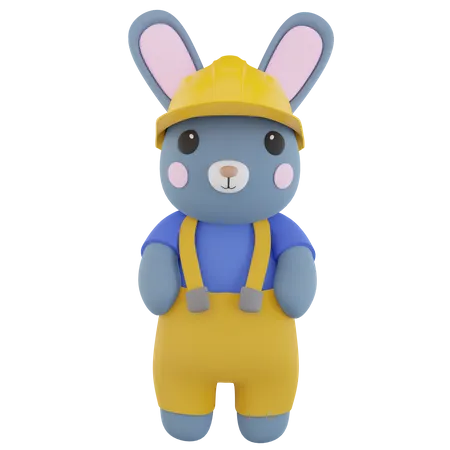 Lapin ingénieur  3D Icon