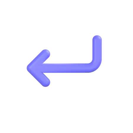 Flecha-enter  3D Icon