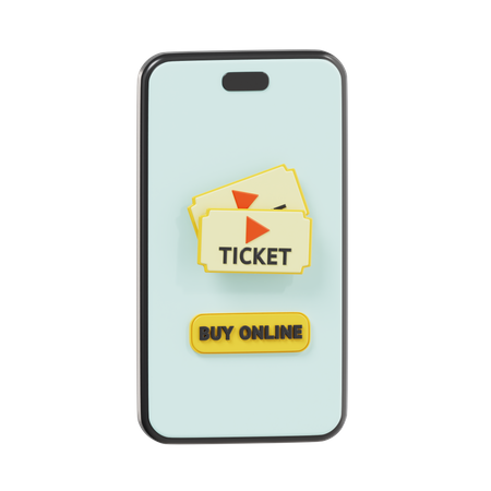 Ingresso de cinema on-line  3D Icon