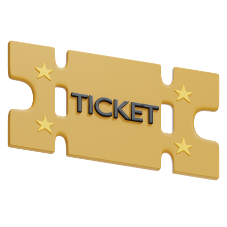 Ingressos  3D Icon