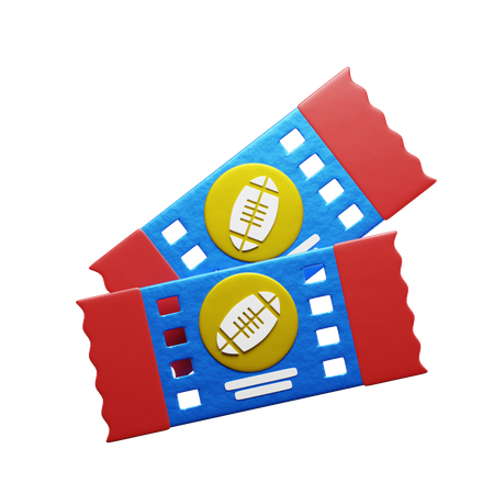 Ingressos de futebol americano  3D Icon