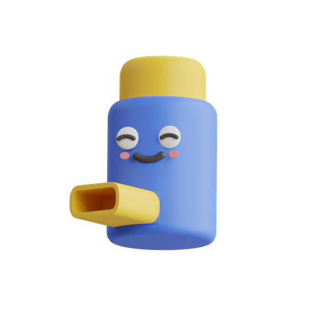 Inhalateur pour l'asthme  3D Icon