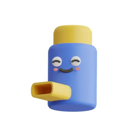 Inhalateur pour l'asthme  3D Icon