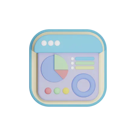 Inhaltsdiagramm  3D Icon