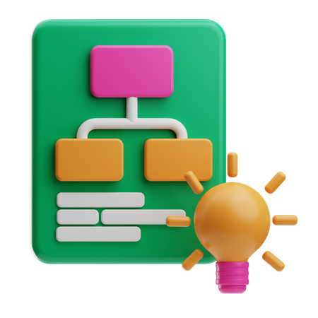 Inhaltsplan  3D Icon