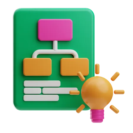 Inhaltsplan  3D Icon