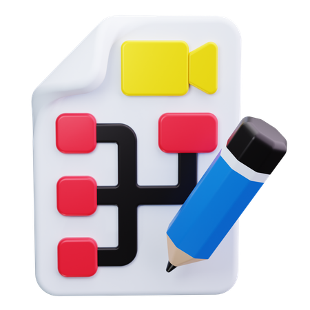 Inhaltsplanung  3D Icon