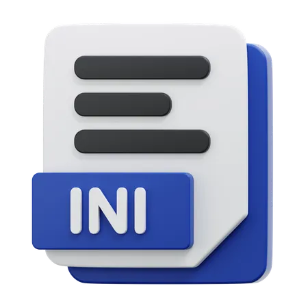 INI FILE  3D Icon